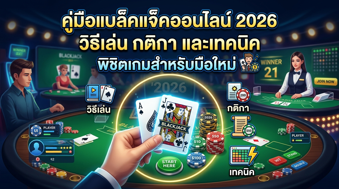 คู่มือแบล็คแจ็คออนไลน์-2026-วิธีเล่น-กติกา
